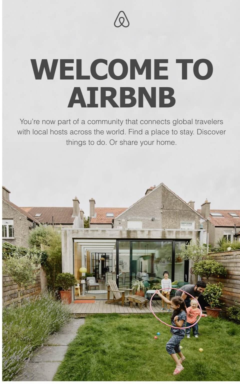 Welcome Email AirBnB