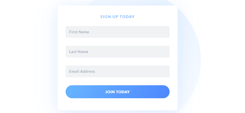 email signup form