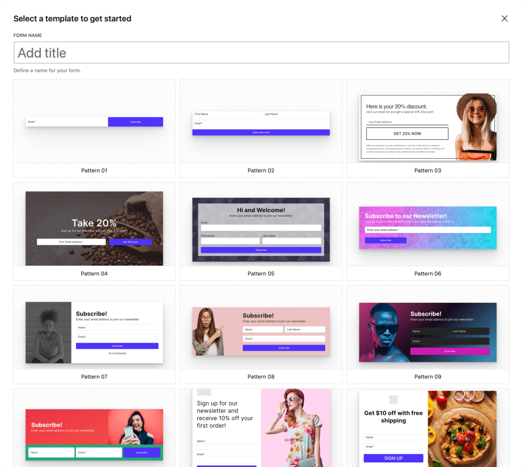 form pattern explorer