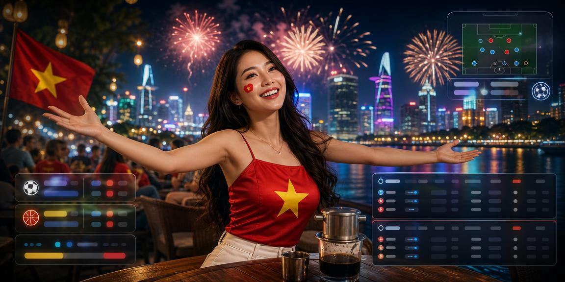 Khách hàng ngồi quán cà phê Hồ Chí Minh đặt cược casino trên máy tính xách tay